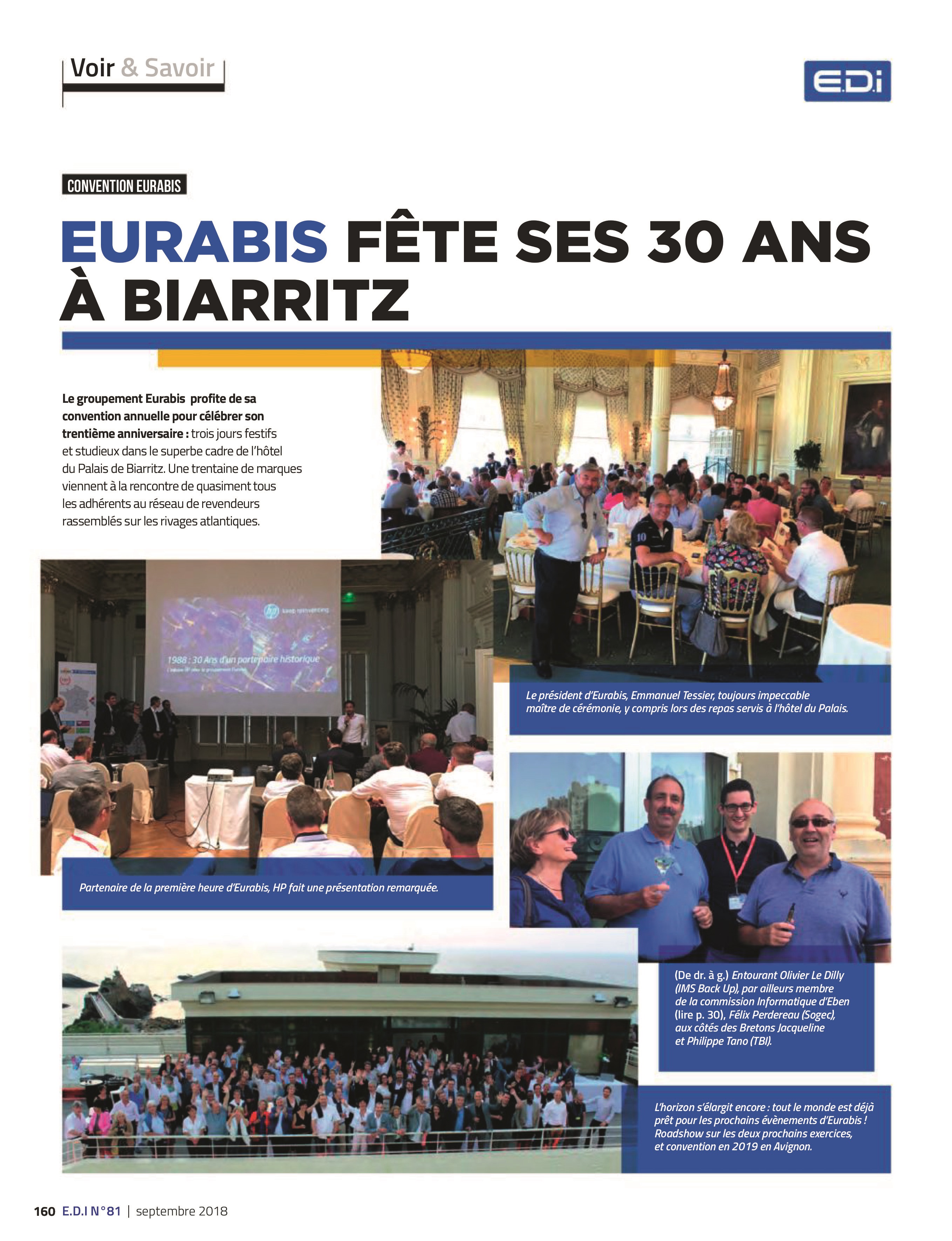 EURABIS fête ses 30 ans à Biarritz